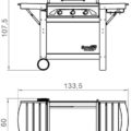 BARBECUE GAS GRILL PROFY 3 W INOX SUNDAY