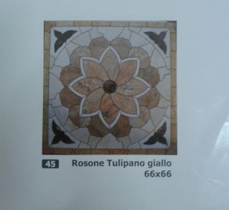 ROSONE TULIPANO IDROGETTO 66X66 GIALLO